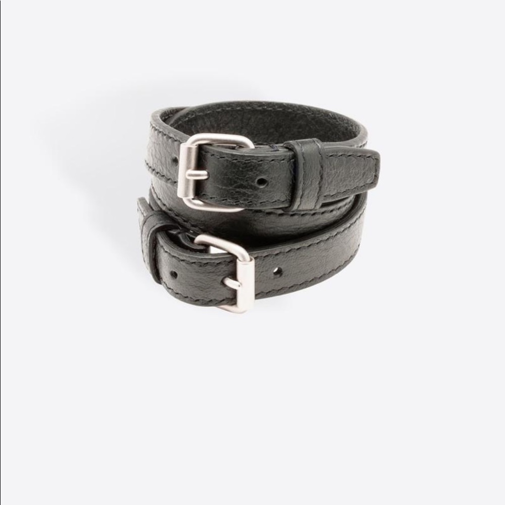 Balenciaga Mens Triple Tour Grey Bracelet